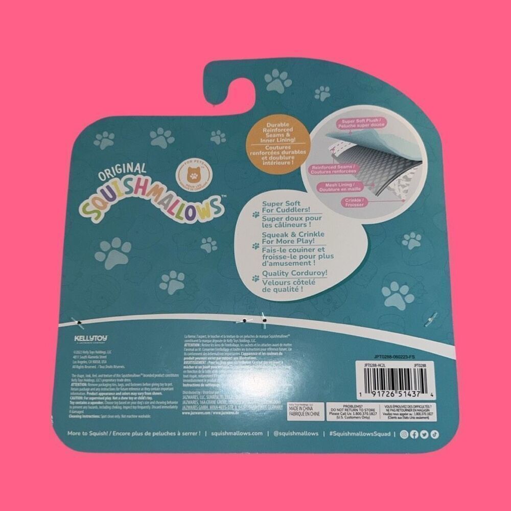 NIP Squeaky Plush Dog Toy Kervena & Afiyah Mushrooms SHROOMS Squishmallows 3.5” - Picture 7 of 7